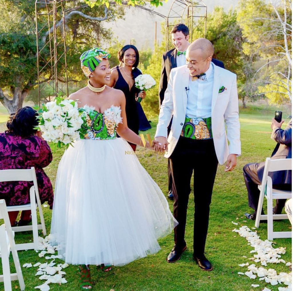 Ankara weeding dress