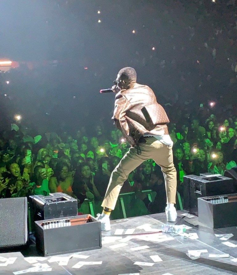 Wizkid on stage