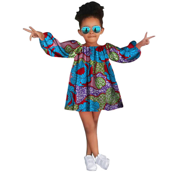 A girl wearing Ankara dress